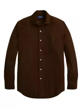 Вельветовая рубашка на пуговицах POLO RALPH LAUREN, коричневый