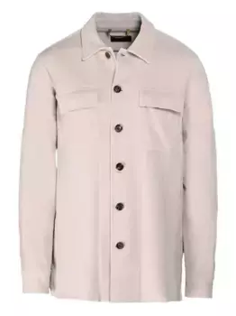 Вельветовая рубашка Nowel-U08 с накладным карманом Moorer, нейтральный