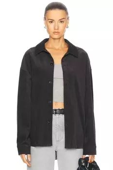 Вельветовая рубашка оверсайз WAO, цвет charcoal