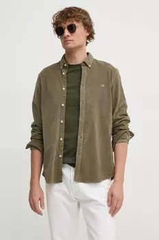 Вельветовая рубашка Pepe Jeans MILLER, зеленый