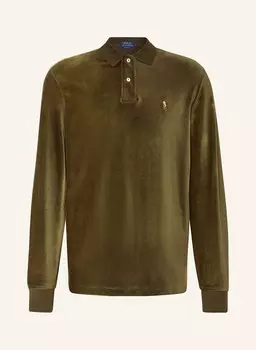 Вельветовая рубашка-поло классического кроя Polo Ralph Lauren, зеленый