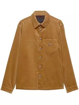 Вельветовая рубашка Prada, серый