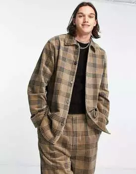 Вельветовая рубашка Reclaimed Vintage в клетку