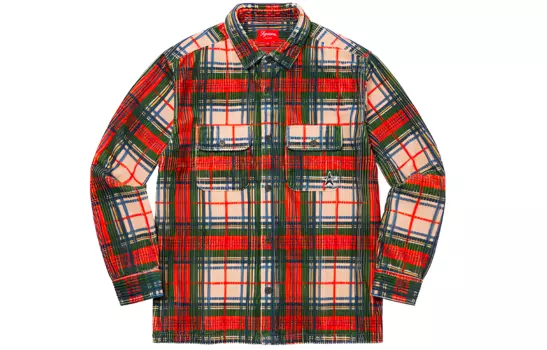 Вельветовая рубашка, рубашка SS22 Supreme, Light Mint