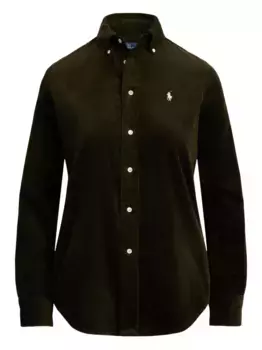 Вельветовая рубашка с длинными рукавами POLO RALPH LAUREN, зеленый