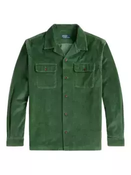 Вельветовая рубашка с длинными рукавами POLO RALPH LAUREN, зеленый