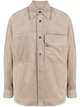 Вельветовая рубашка с длинными рукавами Wooyoungmi, коричневый