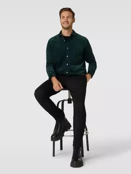 Вельветовая рубашка с воротником «Кент» McNeal, оливково-зеленый