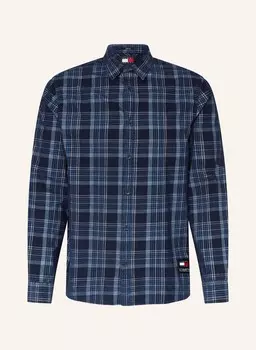 Вельветовая рубашка стандартного кроя Tommy Jeans, синий