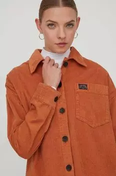 Вельветовая рубашка Superdry, оранжевый