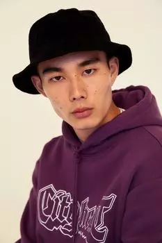 Вельветовая рыбацкая шапка H&amp;M, черный