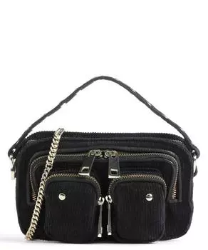 Вельветовая сумка через плечо Helena, хлопок Nnoo, черный