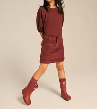 Вельветовая юбка цвета паприки DL1961 - Kids'