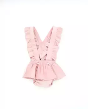 Вельветовая юбка для девочки на бретелях Fina Ejerique, розовый