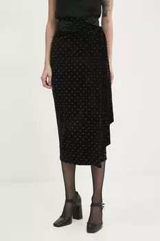 Вельветовая юбка Jaspre Never Fully Dressed, черный