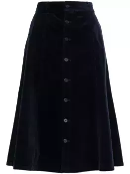 Вельветовая юбка миди POLO RALPH LAUREN, синий