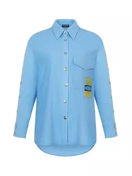 Вельветовая верхняя рубашка Nocturne, синий