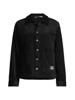Вельветовое пальто для работы Alpha Industries, черный