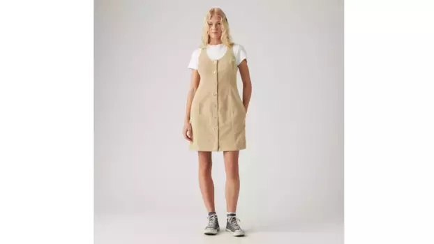 Вельветовое платье мини Tuli Levi's, коричневый