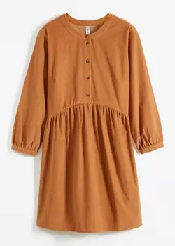 Вельветовое платье Rainbow, коричневый