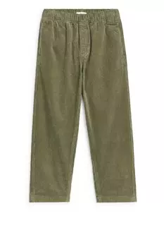 Вельветовые брюки Arket, хаки