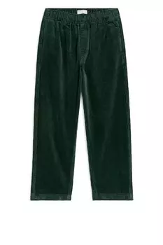 Вельветовые брюки Arket, зеленый