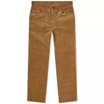 Вельветовые брюки Beams Plus с 5 карманами, бежевый
