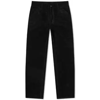 Вельветовые брюки Carhartt WIP до колена, черный