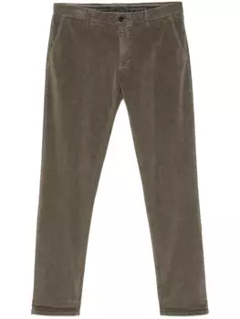 Вельветовые брюки чинос Incotex, серый