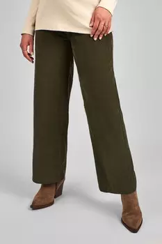 Вельветовые брюки для беременных широкого кроя Jojo Maman Bb, зеленый