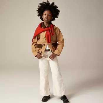 Вельветовые брюки для девочек J.Crew, экрю