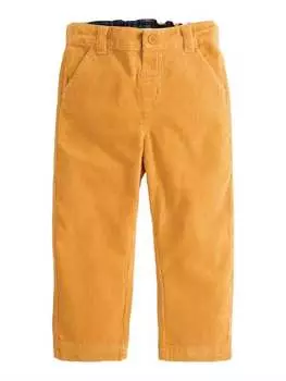 Вельветовые брюки для мальчиков горчичного цвета JoJo Maman Bebe, цвет mustard