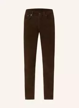 Вельветовые брюки GANT Slim Fit, темно-коричневый