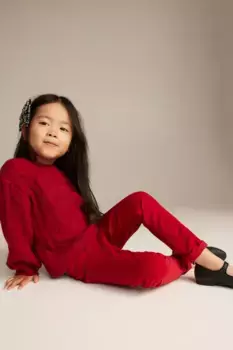 Вельветовые брюки H&M, красный
