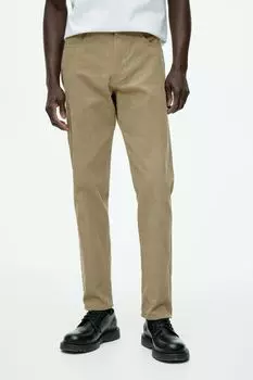 Вельветовые брюки H&M, зеленый