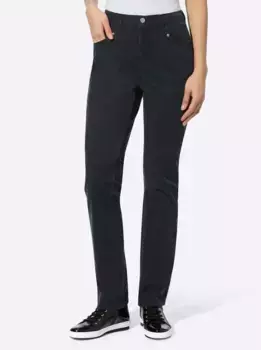 Вельветовые брюки Heine, черный