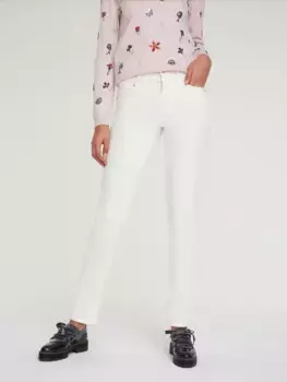 Вельветовые брюки Heine, кремовый