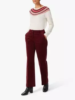 Вельветовые брюки Hobbs Kassandra, темно-красные