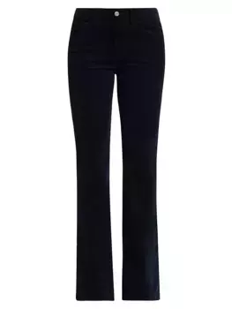 Вельветовые брюки из смесового хлопка Le Mini Boot Frame, темно-синий