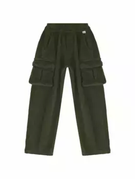 Вельветовые брюки карго Il Gufo, зелёный