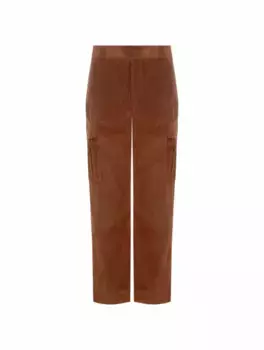 Вельветовые брюки-карго Kenzo, коричневый