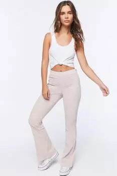 Вельветовые брюки-клеш со средней посадкой Forever 21