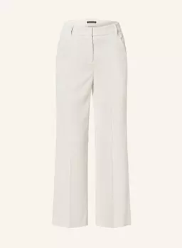 Вельветовые брюки-кюлоты Luisa Cerano, экрю