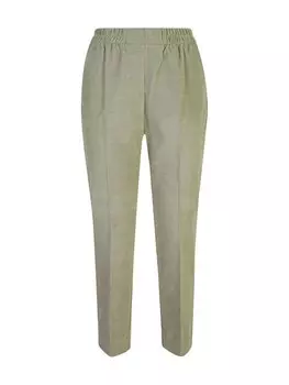 Вельветовые брюки Le Tricot Perugia, зеленый