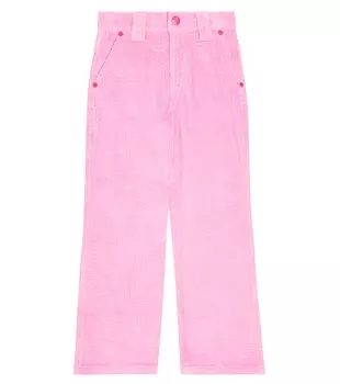 Вельветовые брюки Marc Jacobs Kids, розовый
