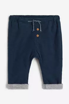 Вельветовые брюки на подкладке H&M, синий
