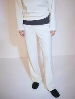 Вельветовые брюки panita Mango, кремовый