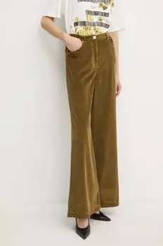 Вельветовые брюки Pinko, зеленый