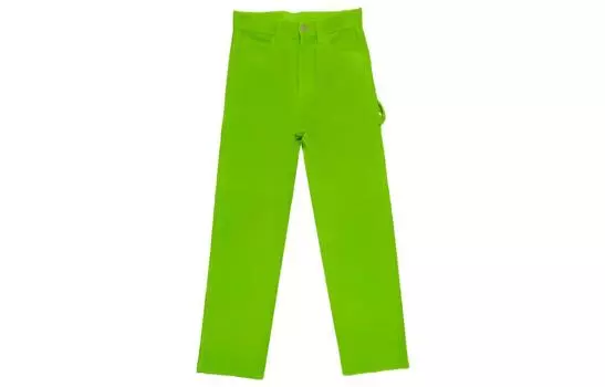 Вельветовые брюки-плотники Drew House, Lime Green