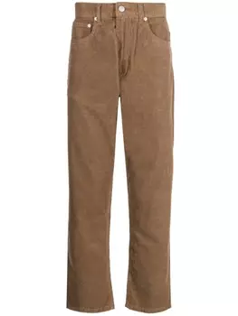 Вельветовые брюки прямого кроя CHOCOOLATE, коричневый